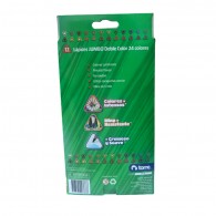 LAPICES DOBLE COLOR 12 LAPICES TRIANGULARES JUMBO 24 COLORES