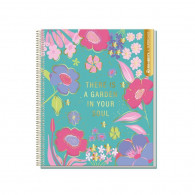 CUADERNO SUPER CLASS 1/2 OFICIO FLOWERS 120 HOJAS