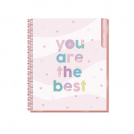 CUADERNO SUPER CLASS 1/2 OFICIO PASTEL 120 HOJAS