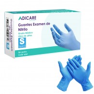 GUANTE NITRILO AZUL TALLA S 100 UN