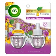 DESODORANTE AMBIENTAL ELECTRICO REPUESTO FLORES ATACAMA 2 X 20 ML