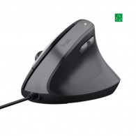 MOUSE ALAMBRICO VERTICAL ERGO BAYO II ECO NEGRO