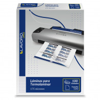 LAMINA TERMOLAMINADORA 229X290 MM CARTA 100 UNIDADES 175 MICRONES