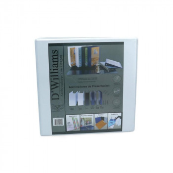 ARCHIVADOR CATÁLOGO CARTA 2 ANILLOS 2 PULGADAS BLANCO PARA 520 HOJAS D´WILLIAMS
