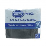 BOLSAS DE BASURA PLANA 50X70CM 10 UNIDADES - VTX PRO