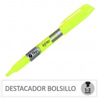 DESTACADOR BOLSILLO AMARILLO FLUOR