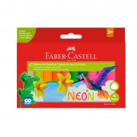 PLASTICINA 12 COLORES NEON