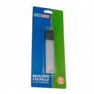 REPUESTO CUCHILLO CARTONERO 10 HOJAS 18 MM