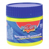 TEMPERA FLUORESCENTE AMARILLO FRASCO 100 ML