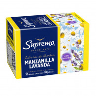 TE HIERBA MANZANILLA LAVANDA 20 BOLSITAS 20 GR