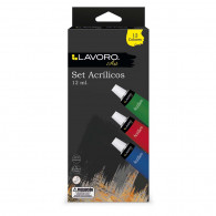 PINTURA ACRILICA 12 COLORES 12 ML