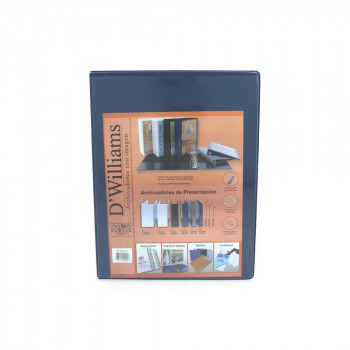 ARCHIVADOR CATÁLOGO OFICIO 2 ANILLOS DE 1 PULGADA  AZUL D´WILLIAMS