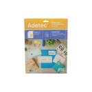 ETIQUETA INK JET/LASER ADETEC 35X25 MM 3300 UNIDADES 50 HIJAS