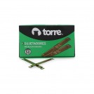 ACCOCLIP METALICO CAJA  50 UNIDADES DORADO TORRE