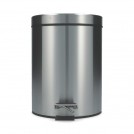 PAPELERO CON PEDAL ACERO INOXIDABLE 5 LITROS