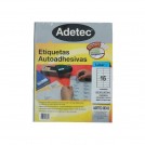 ETIQUETAS INKJET  ADETEC 106 MM X 35 MM 16 ETIQUETAS POR HOJA BLANCO 800 UNIDADES 