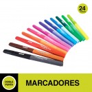MARCADOR PERMANENTE FINO DOBLE PUNTA 24 UN