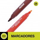 MARCADOR PERMANENTE FINO DOBLE PUNTA 24 UN