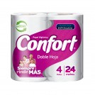 PAPEL HIGIENICO DOBLE HOJA 4 ROLLOS X 24 MT