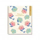 CUADERNO SUPER CLASS 1/2 OFICIO FLOWERS 120 HOJAS