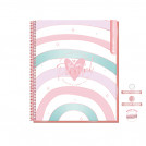 CUADERNO 1/2 OFICIO MATEMATICA 5 MM PUNTOS SUPERCLASS PASTEL 150 HOJAS