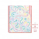 CUADERNO 1/2 OFICIO MATEMATICA 5 MM PUNTOS SUPERCLASS PASTEL 150 HOJAS