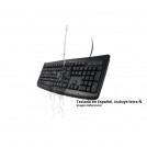 TECLADO ALAMBRICO FOR LIFE LAVABLE NEGRO