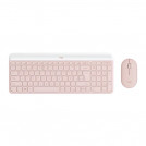 COMBO TECLADO MOUSE INALAMBRICO MK470 ROSADO