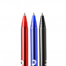 SET LAPIZ PASTA PUNTA MEDIA AZUL, NEGRO Y ROJO