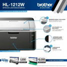 IMPRESORA MONOCROMATICA LASER HL-1202W USB WIFI