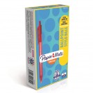 LAPIZ PASTA 1.0MM CRISTAL ROJO RETRACTIL INKJOY