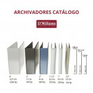 ARCHIVADOR CATALOGO OFICIO 2 AROS 0.5 BLANCO