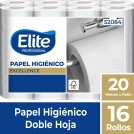 PAPEL HIGIENICO DOBLE HOJA 16 ROLLOS X 20 MT