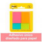 NOTA ADHESIVA  SURTIDO NEON T-653 3.5 X 4.8 CM  4 UN X 50 HOJAS