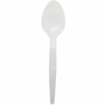 CUCHARA PLASTICA GRANDE BLANCA 25 UN