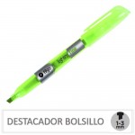 DESTACADOR BOLSILLO VERDE FLUOR