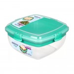 CONTENEDOR HERMETICO PARA ENSALADA Y SANDWICH 1.63 LT