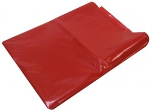 BOLSA BASURA PLANA ROJA 120X130 CM 10 UN