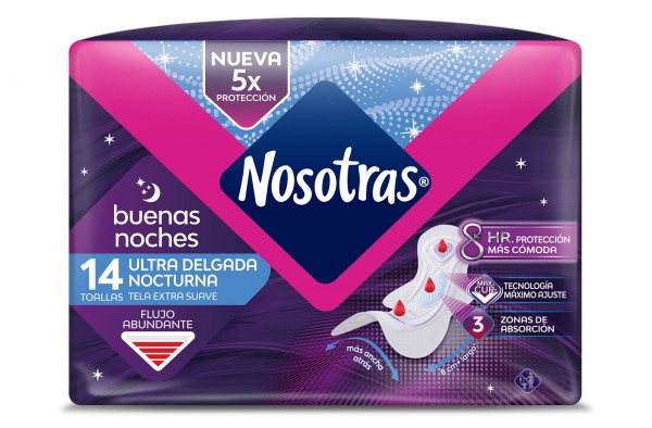 TOALLA NOCTURNA BUENAS NOCHES EXTRA SUAVE 14 UN