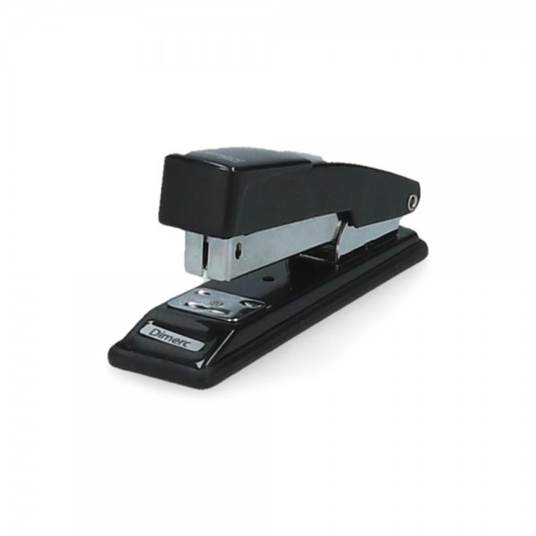 CORCHETERA CORTA METAL BASE GOMA 20 HOJAS NEGRO
