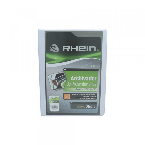 ARCHIVADOR CATALOGO OFICIO 2 AROS 1.0 BLANCO