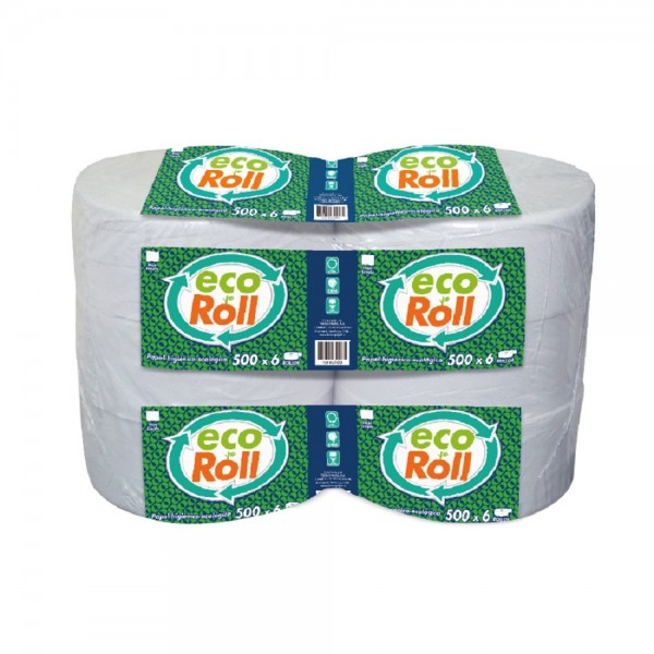 PAPEL HIGIENICO HOJA SIMPLE 6 X 500 MT