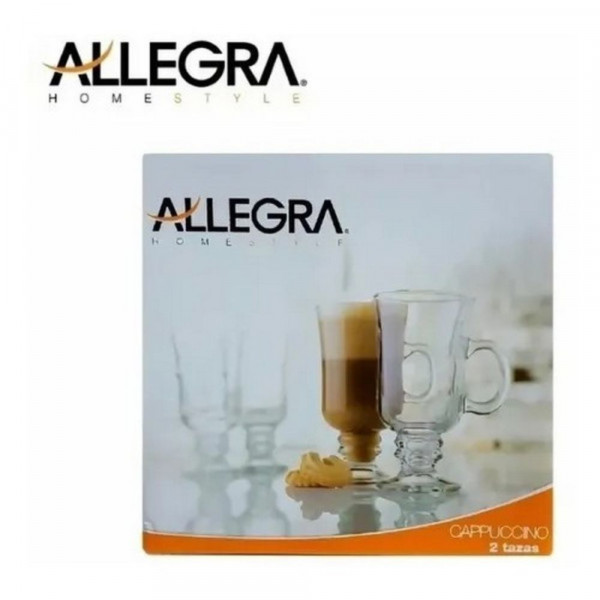 ACCESORIO DE COCINA SET 2 TAZAS CAPPUCCINO IMPORTADO