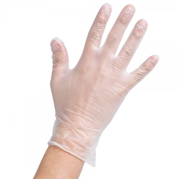 GUANTE VINILO BLANCO TALLA L 100 UN