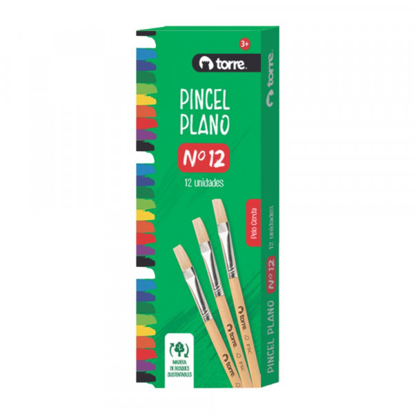 PINCEL N° 12 PLANO FSC