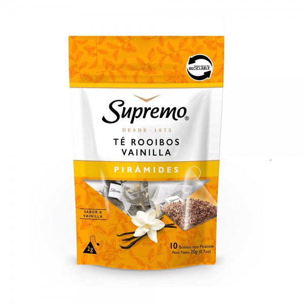 TE PIRAMIDE ROOIBOS VAINILLA 10 BOLSAS