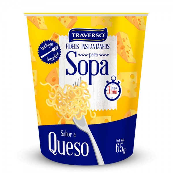 SOPA INSTANTANEA QUESO POTE 65 GR