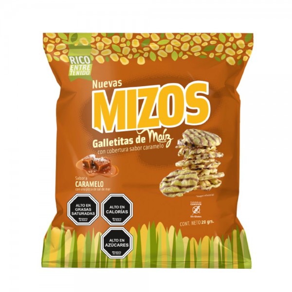GALLETAS DE MAIZ SABOR CARAMELO 20 GR
