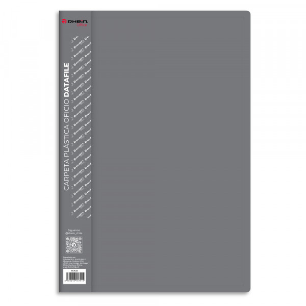 CARPETA PLASTICA CON GUSANO OFICIO GRIS DATAFILE
