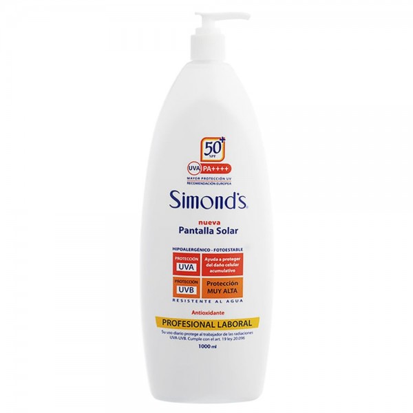 PANTALLA SOLAR F-50+ FRASCO 1 LT
